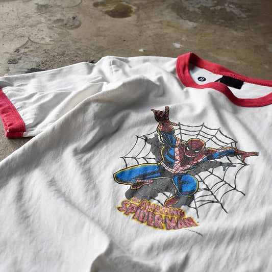 Y2K MARVEL “Spider-Man” リンガーTシャツ 240328H