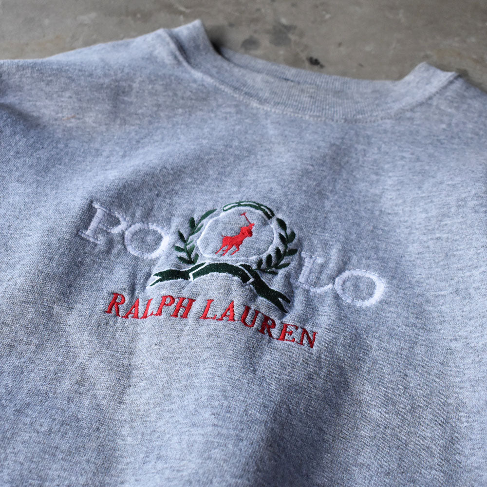 90's ブートレグ Polo Ralph Lauren ロゴ刺繍 スウェット 230920