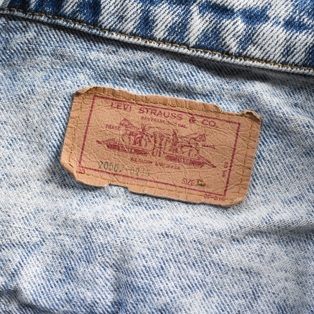 90’s Levi's 70507-0219 ケミカルウォッシュ デニムジャケット USA製 250930