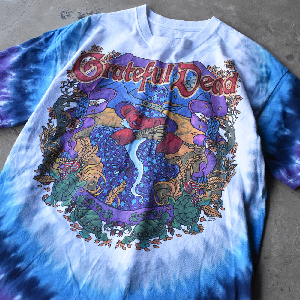 Y2K LIQUID BLUE Grateful Dead デッドベア! タイダイTシャツ 240819
