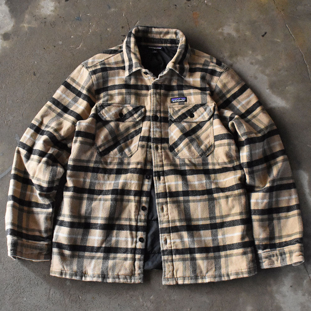 patagonia インサレーテッド・フィヨルド・フランネル・ジャケット 中綿入りネルシャツ 240312
