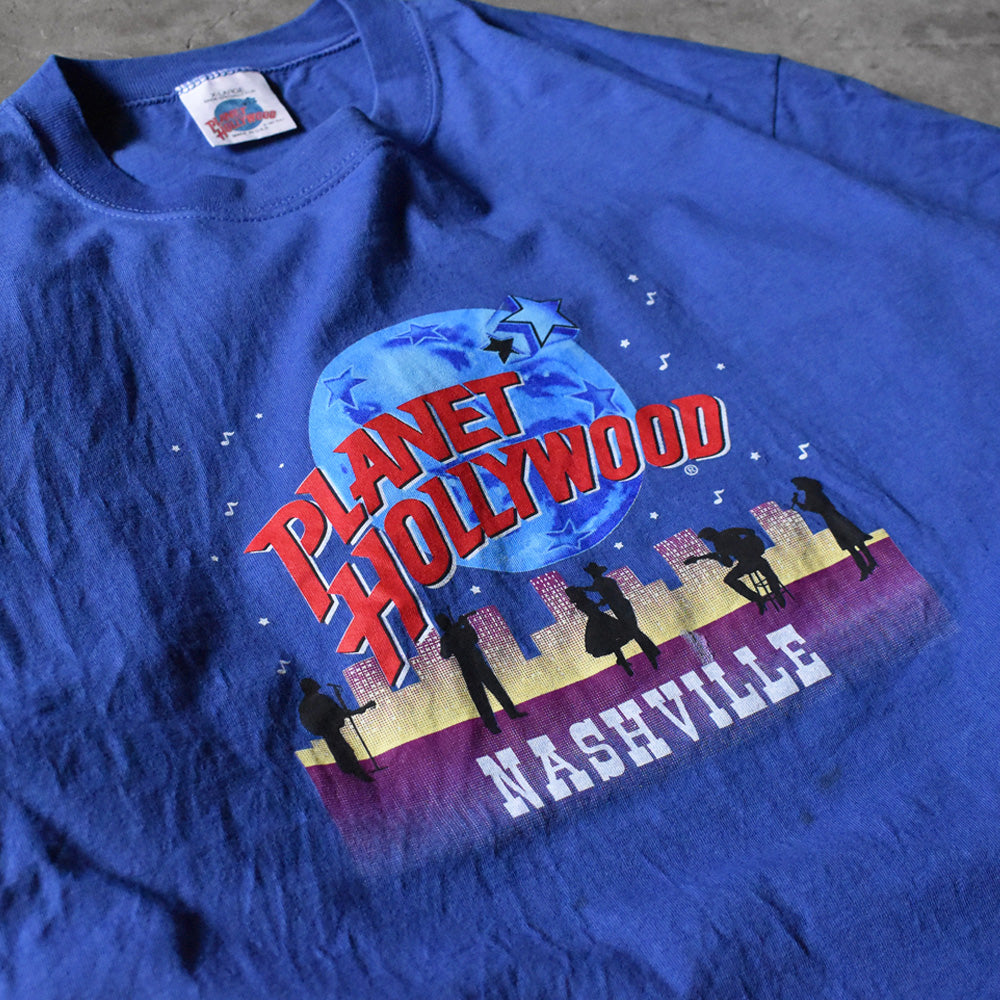 90's PLANET HOLLYWOOD “NASHVILLE” Tシャツ USA製 240421