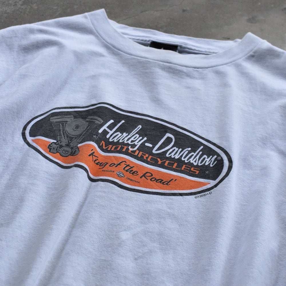 90's Harley-Davidson/ハーレー・ダビッドソン サークルロゴ Tシャツ 230910