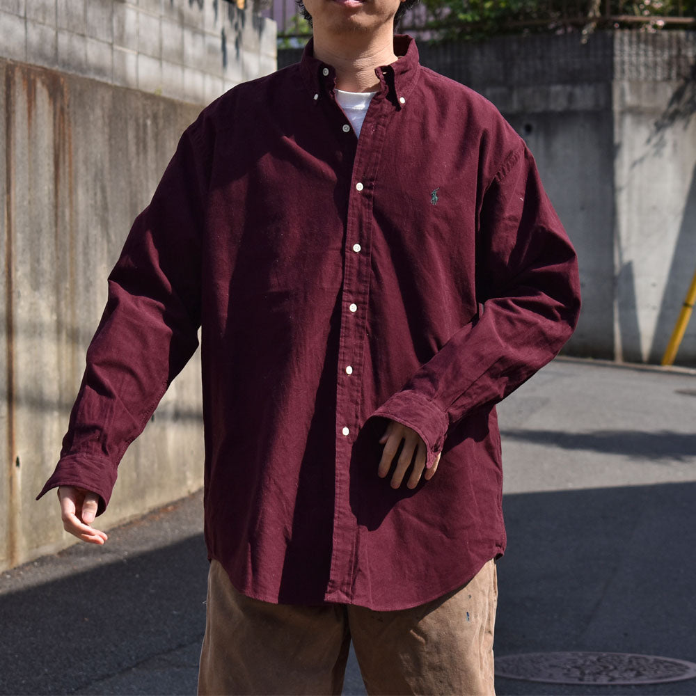 90's Ralph Lauren/ラルフ ローレン “BLAKE” 無地 ボタンダウンシャツ 230510