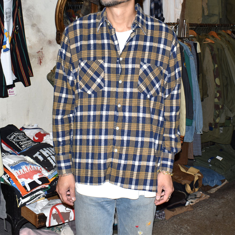 80’s Dickies フランネルシャツ ナイスカラー 251007H