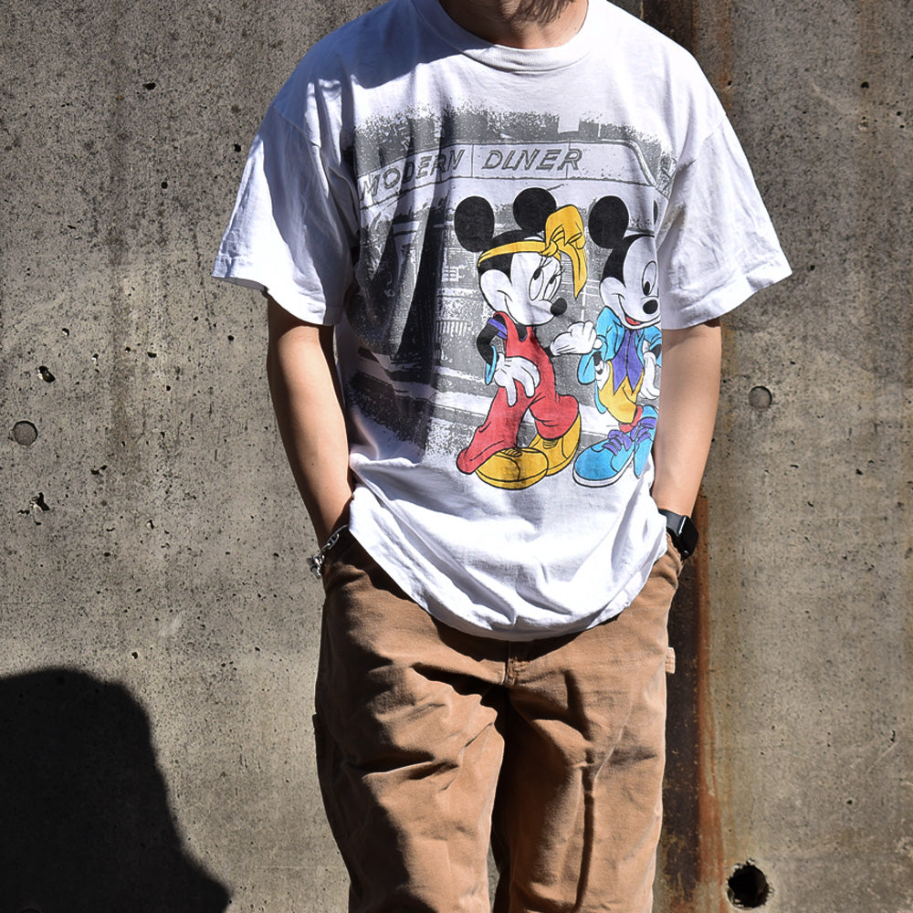 90’s Disney “Mickey & Minnie” Tシャツ USA製 231016