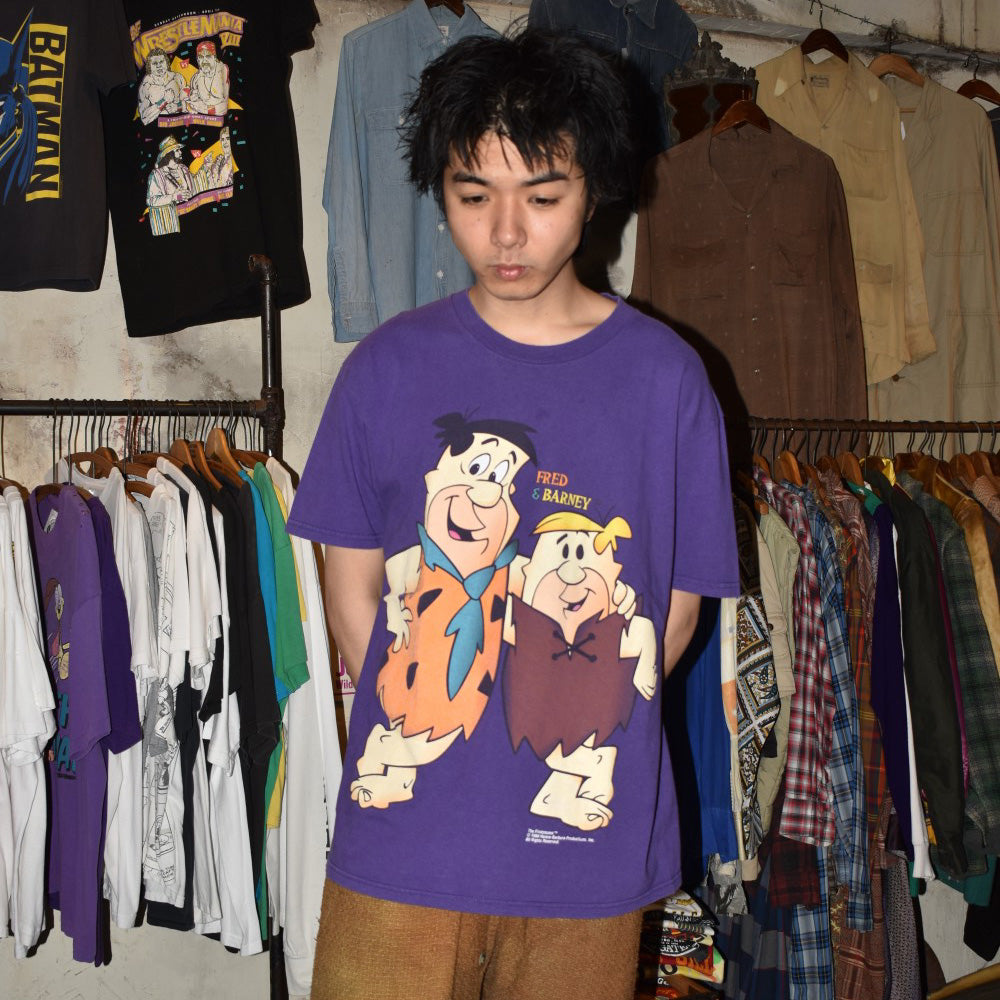 90’s The Flintstones “FRED & BARNEY” キャラクターTシャツ 260526H