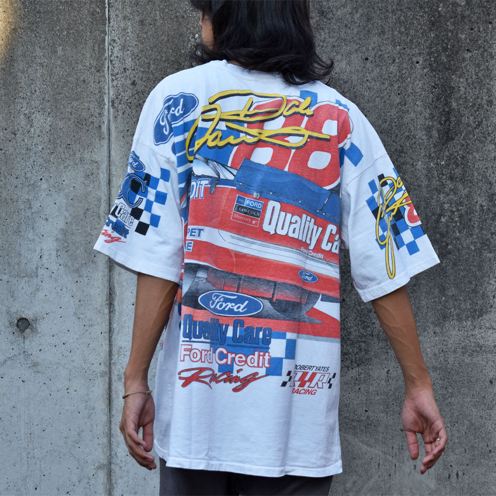 Y2K CHASE RACE WEAR “#88 Dale Jarrett/デイル・ジャレット” AOP! レーシングTシャツ USA製 230725