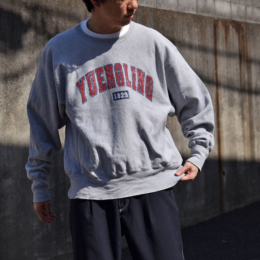 Y2K Champion/チャンピオン "YUENGLING" 2段プリント RWスウェット 230506