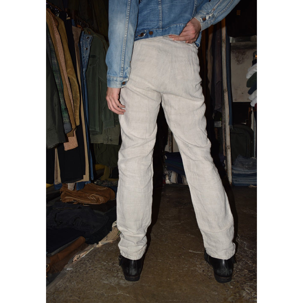 1920's~ Antique French Linen Trousers リネン ワークパンツ 260428H