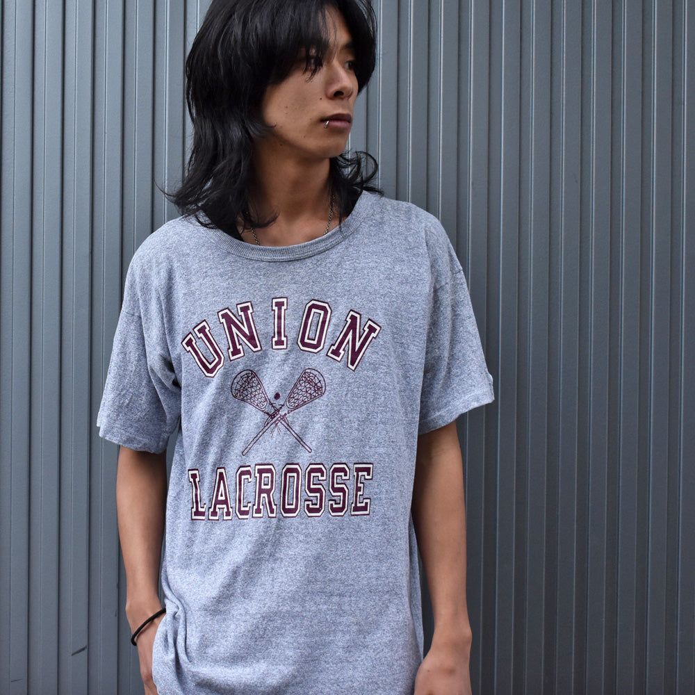 80’s Champion/チャンピオン “UNION LACROSSE” Tシャツ USA製 230523