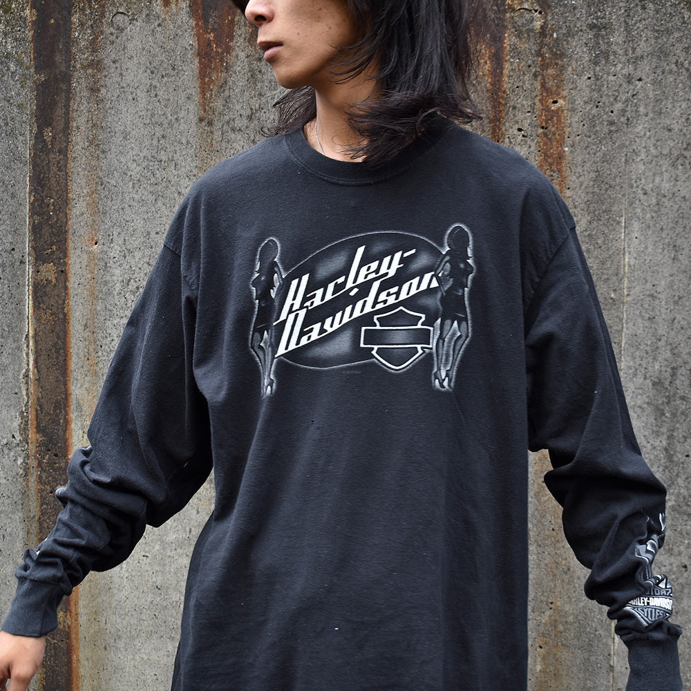 Harley-Davidson 袖プリ! ロングスリーブTシャツ 230622H