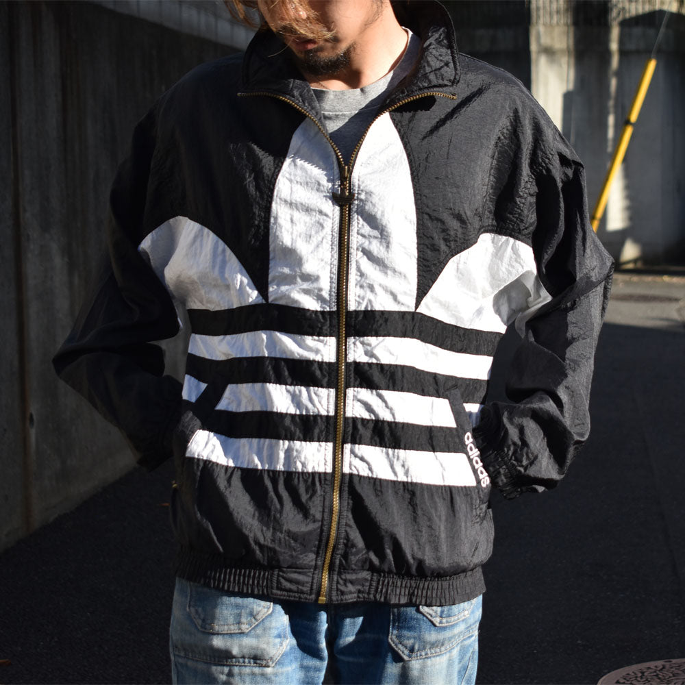 返品不可】 【ADIDAS】アディダス 80s フーデッドナイロンJKT