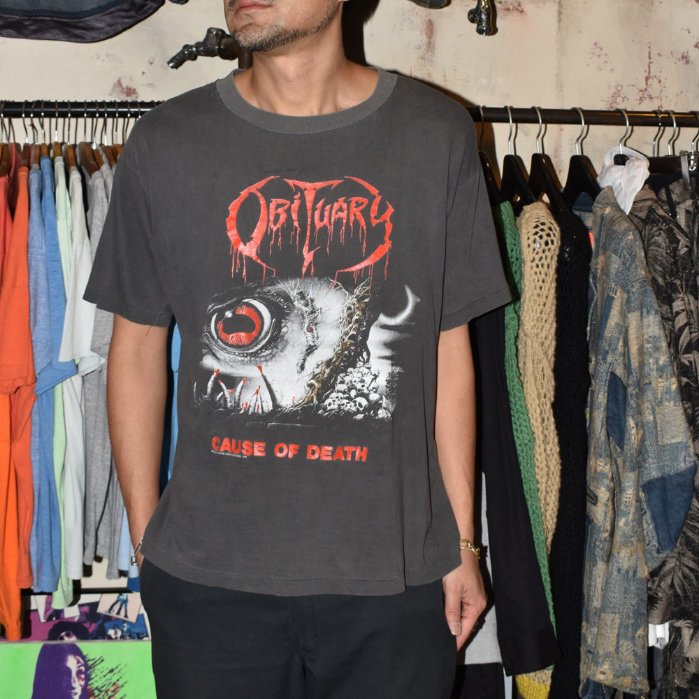 90’s Obituary "Cause of Death" デスメタル ロックT 251114H