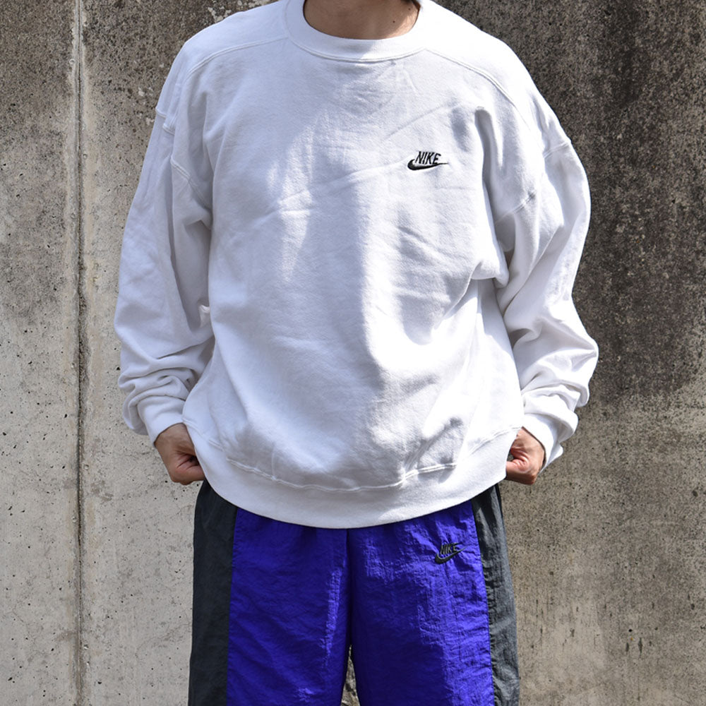 90’s NIKE swooshロゴ WHT スウェット USA製 230928