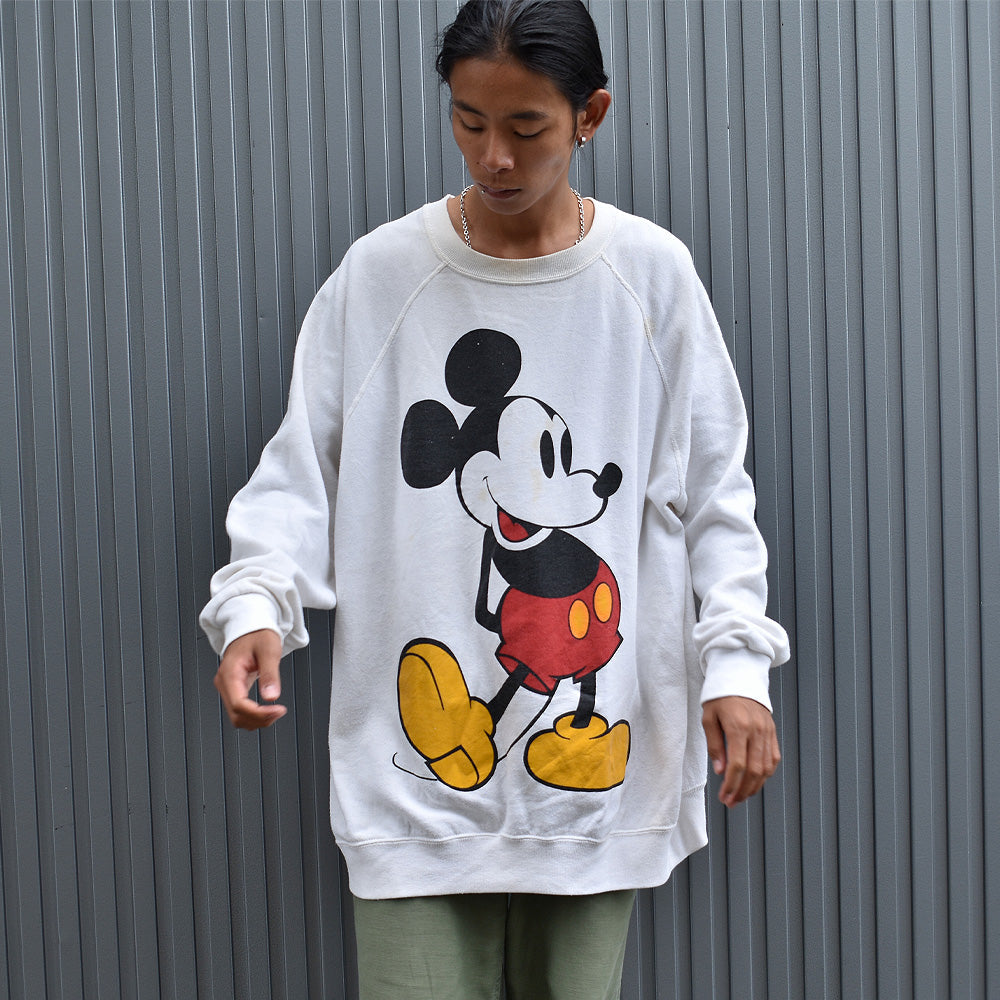 90’s Disney “Mickey” キャラスウェット USA製 231106