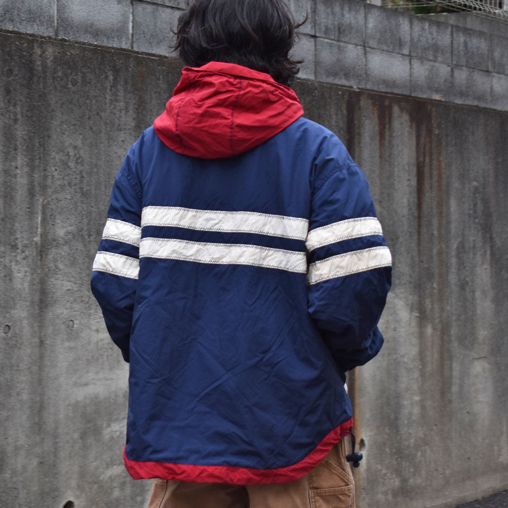90's TOMMY HILFIGER フリースライナー ナイロン アノラックパーカー 231212