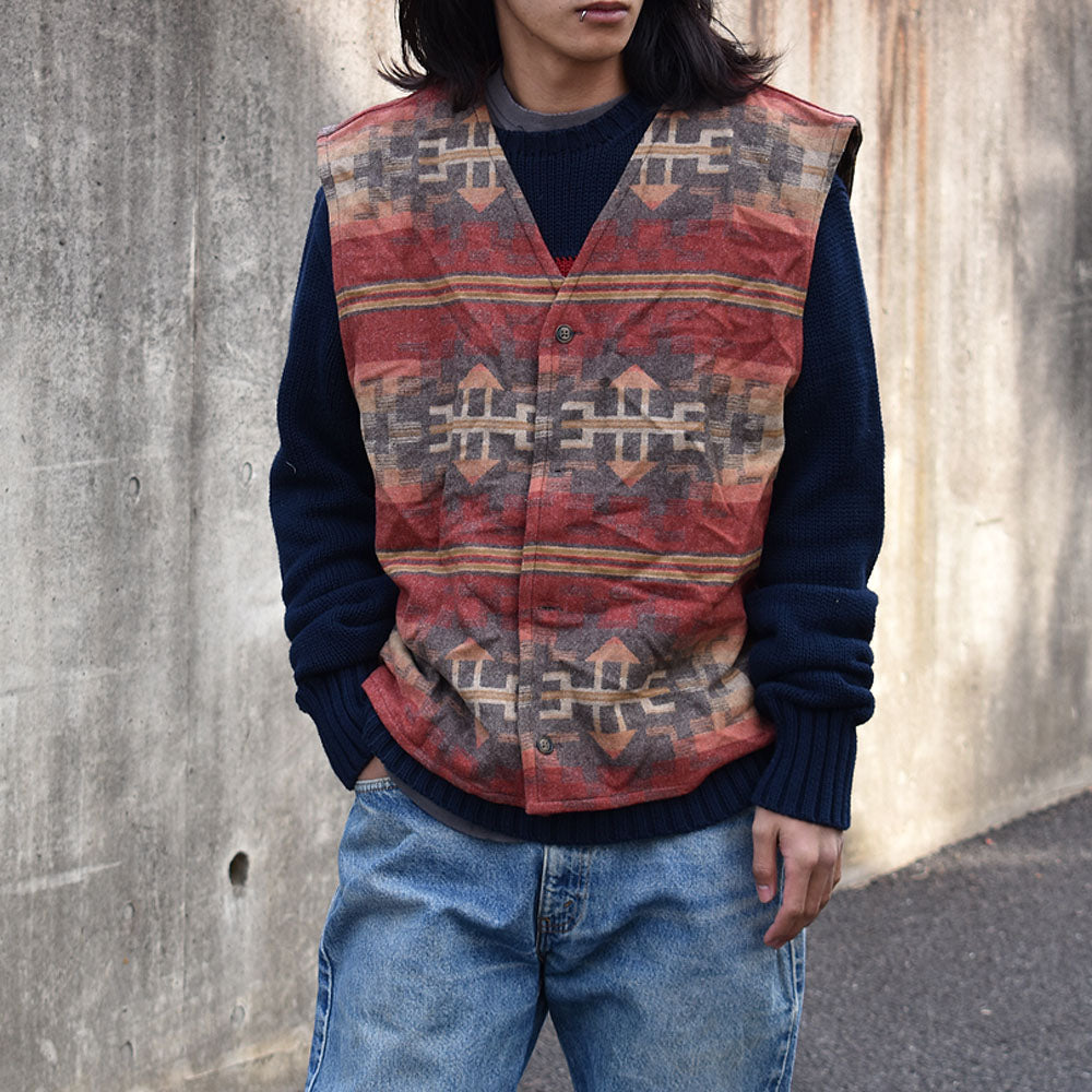 PENDLETON “Thomas kay” ネイティブ柄 ウールベスト 231008