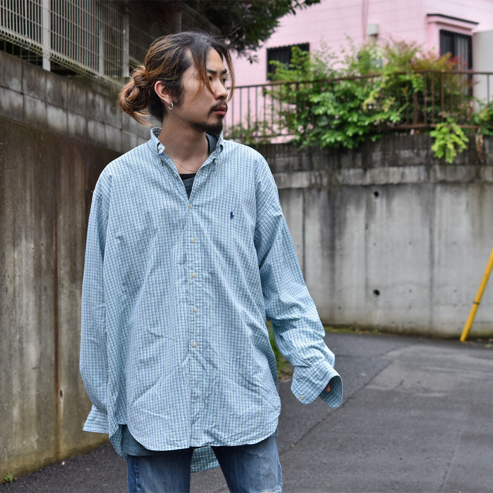 90's Ralph Lauren/ラルフ ローレン “BLAKE” タータンチェック ボタンダウンシャツ 230615