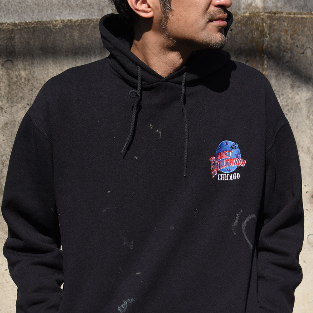90's PLANET HOLLYWOOD スウェット パーカー USA製 250404