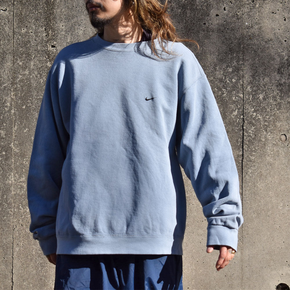 90’s NIKE small swoosh 刺繍ロゴ スウェット USA製 240107