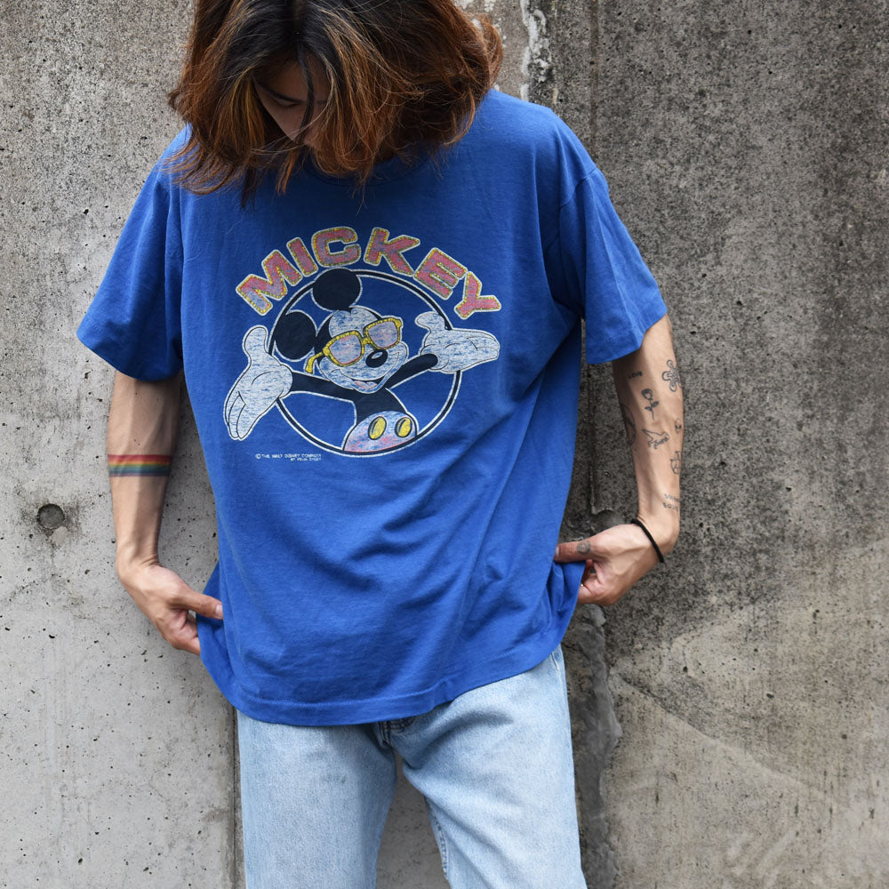 80's Disney/ディズニー “Mickey” Tシャツ USA製 230526