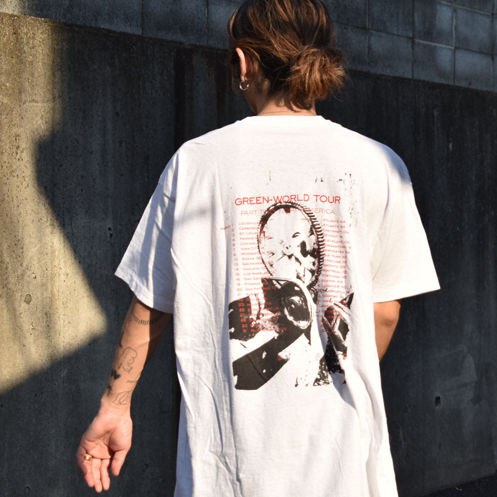 80's R.E.M. “Green WOLD TOUR 1989“ photo by Anton Corbijn フォト ロック Tシャツ 230727H