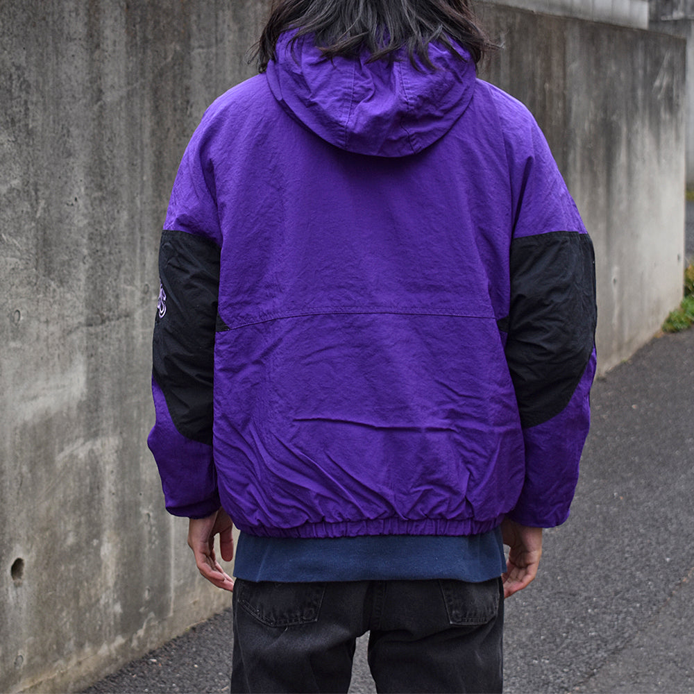 80’s adidas ナイスカラー! 中綿入り フード付き ナイロンジャケット 240107H