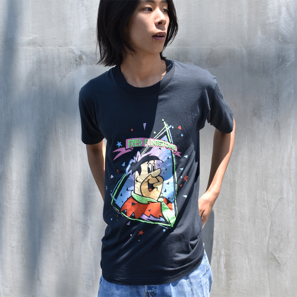 80’s The Flintstones/原始家族フリントストーン “FRED” Tシャツ USA製 230907