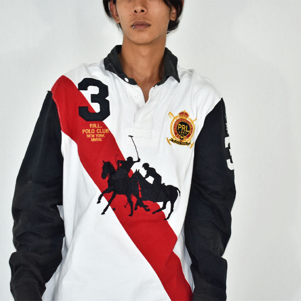 Y2K Polo Ralph Lauren/ポロ ラルフ ローレン スウェット ラグビージャージ 230829