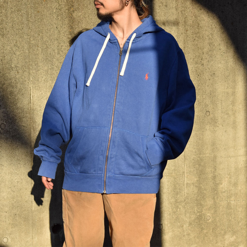 90's Polo Ralph Lauren BLUE フルジップパーカー 230915