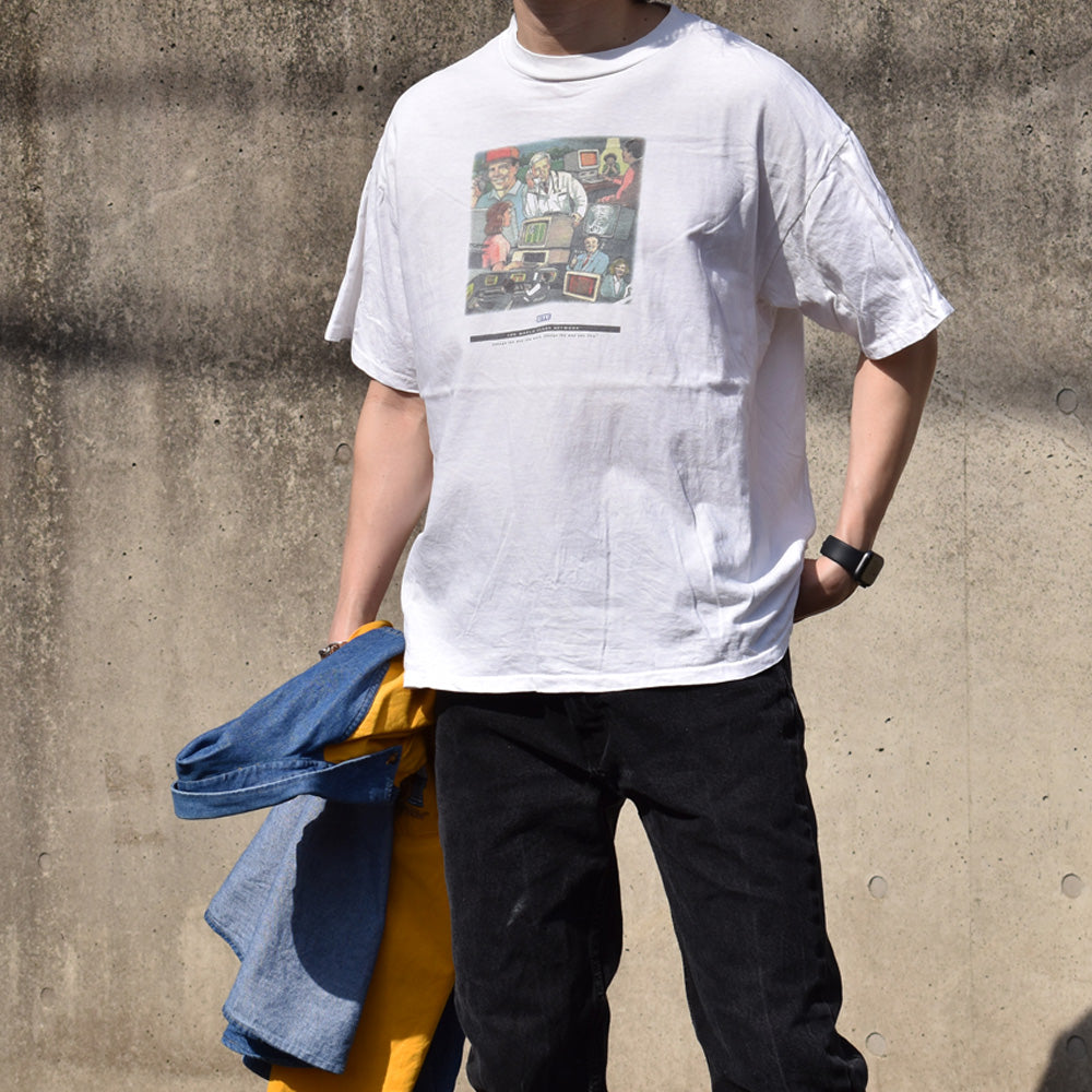 90’s ONEITA “GTE / General Telephone & Electronics Corporation” テック企業 Tシャツ USA製 240419