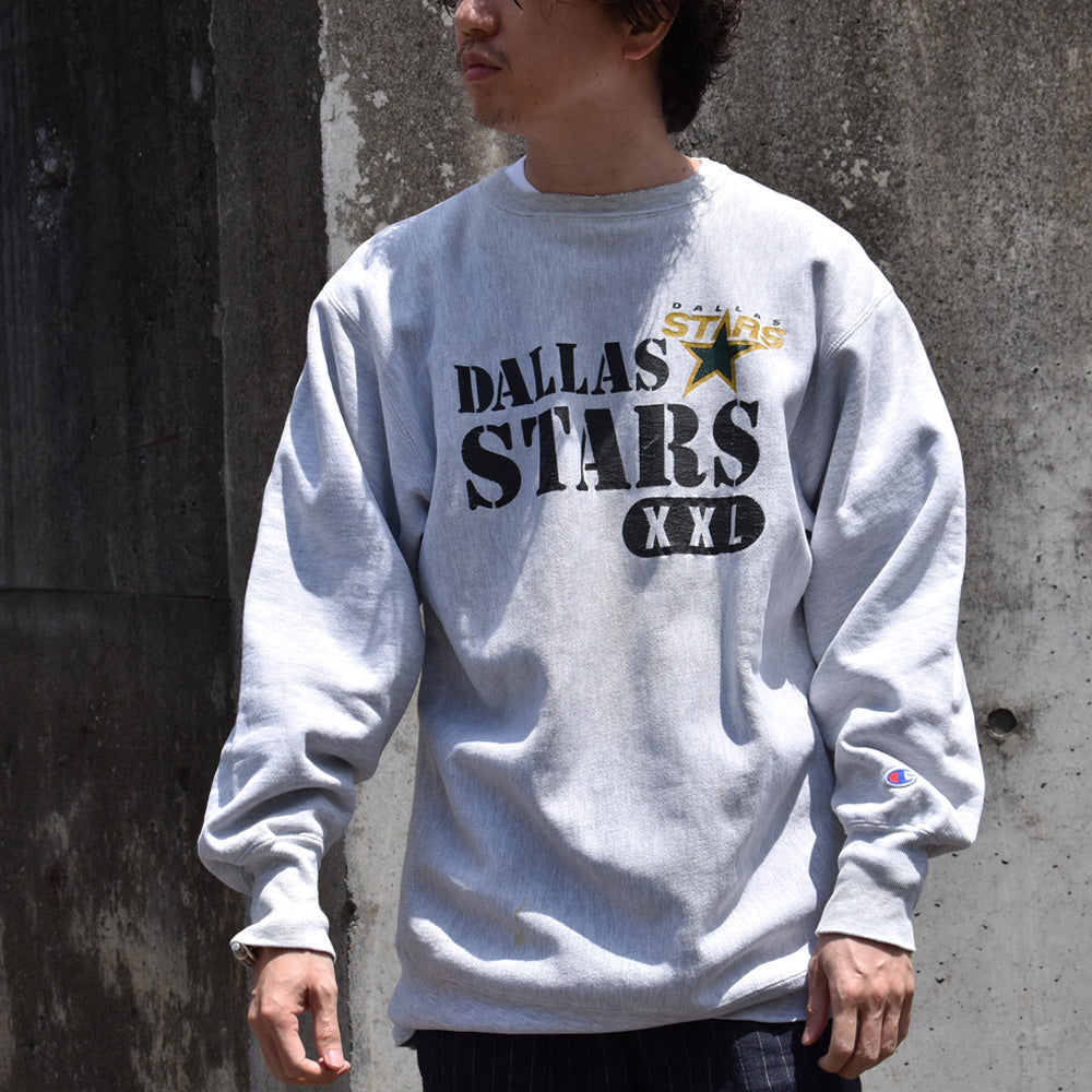 90's Champion/チャンピオン “NHL Dallas Stars” RWスウェット USA製 230525