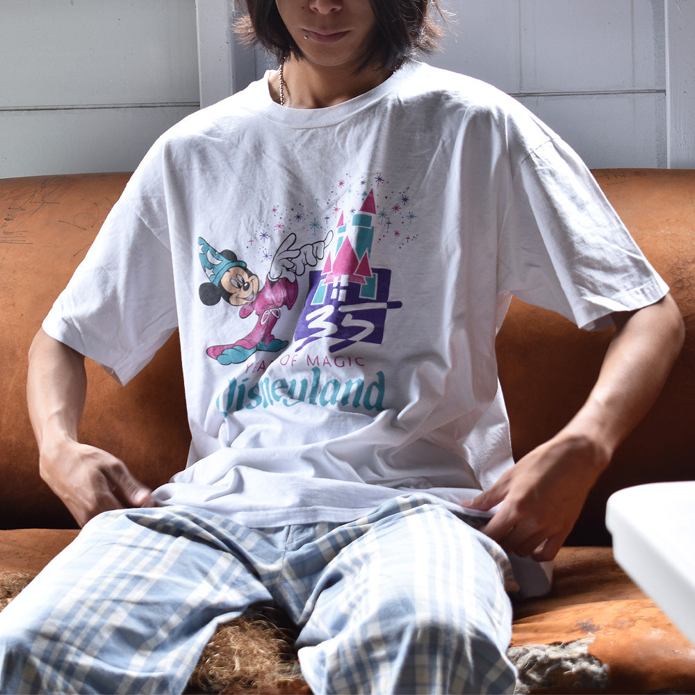 90’s Disney/ディズニー “35 years of magic Disneyland” Tシャツ USA製 230822