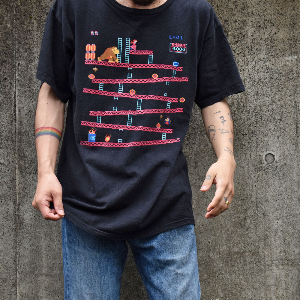 Y2K Nintendo “DONKEY KONG AC” MARIO ゲーム Tシャツ 230615