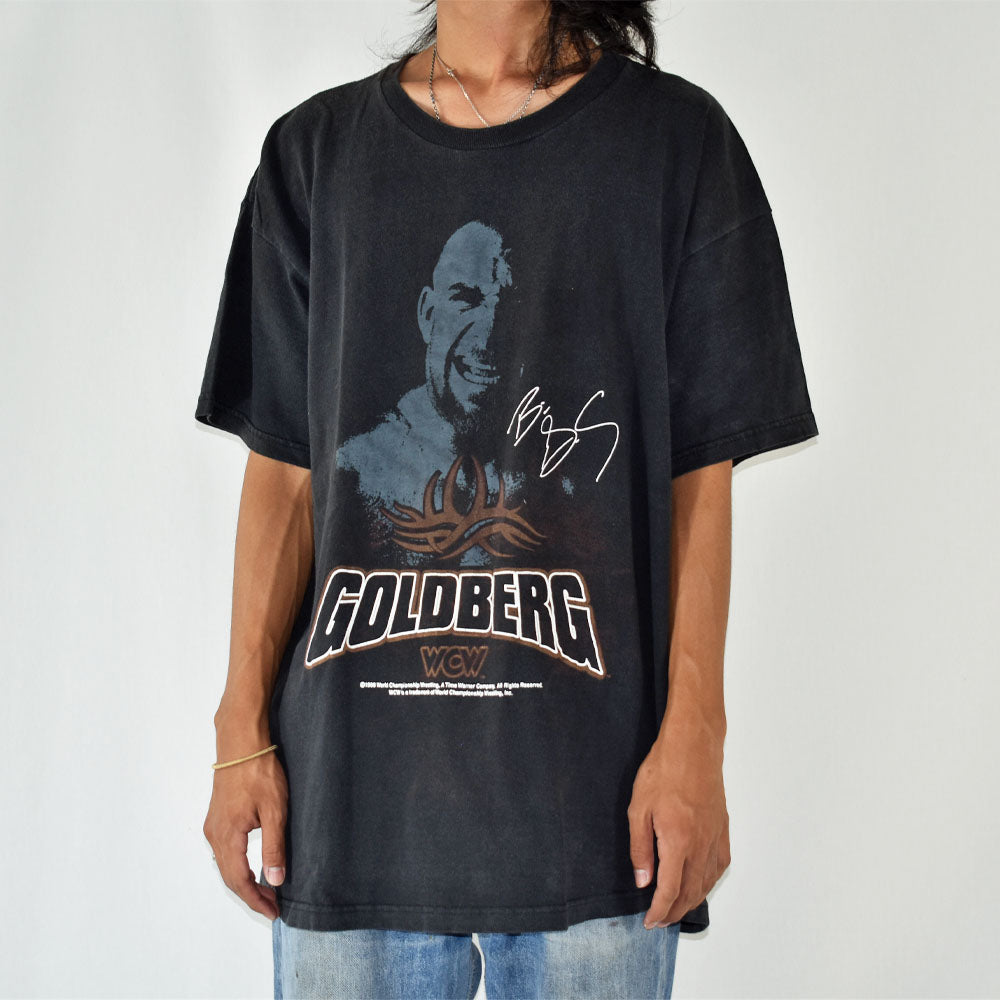 90's WCW "Bill Goldberg" プロレス Tシャツ USA製 230717H