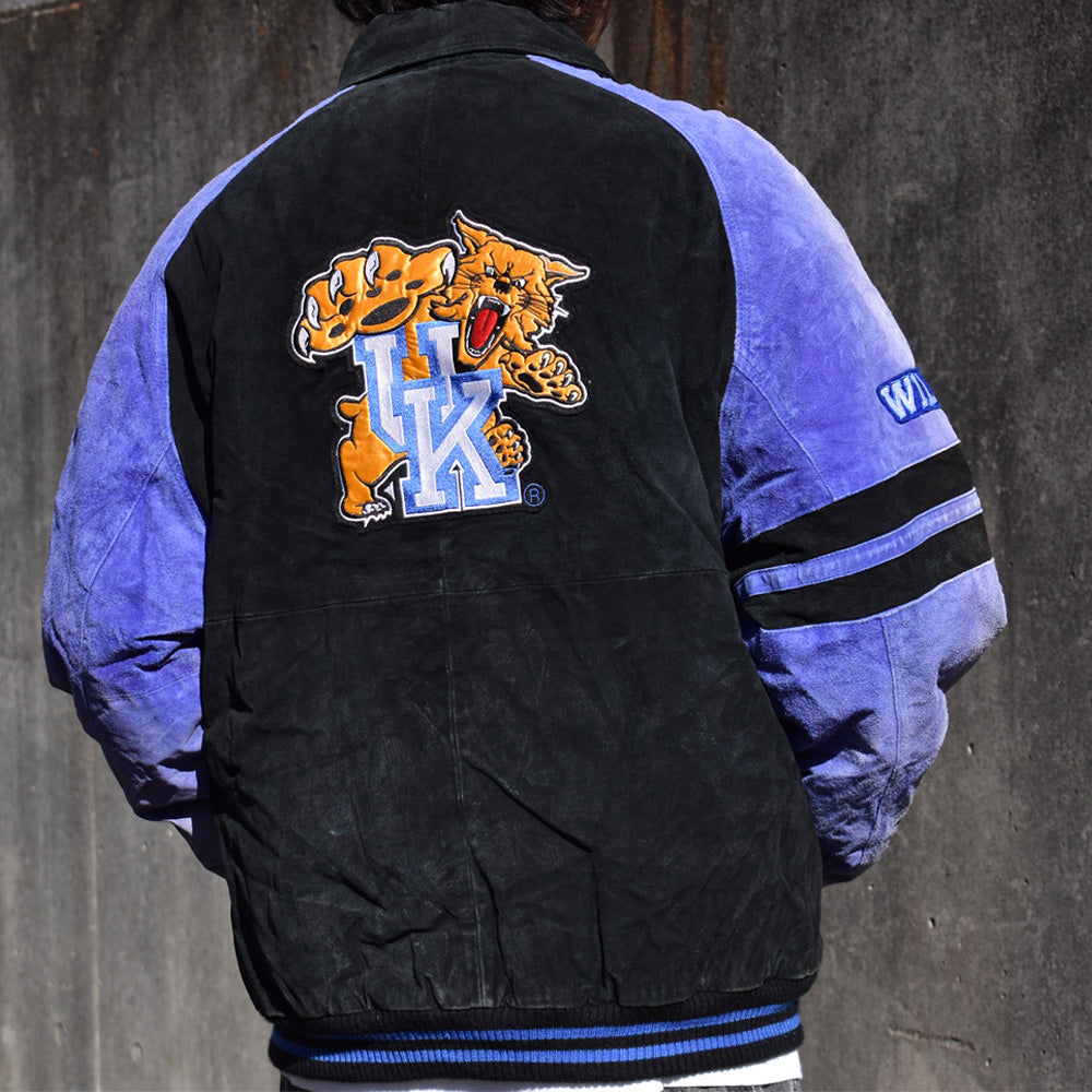 “Kentucky Wildcats” スエードレザー ジャケット 240124