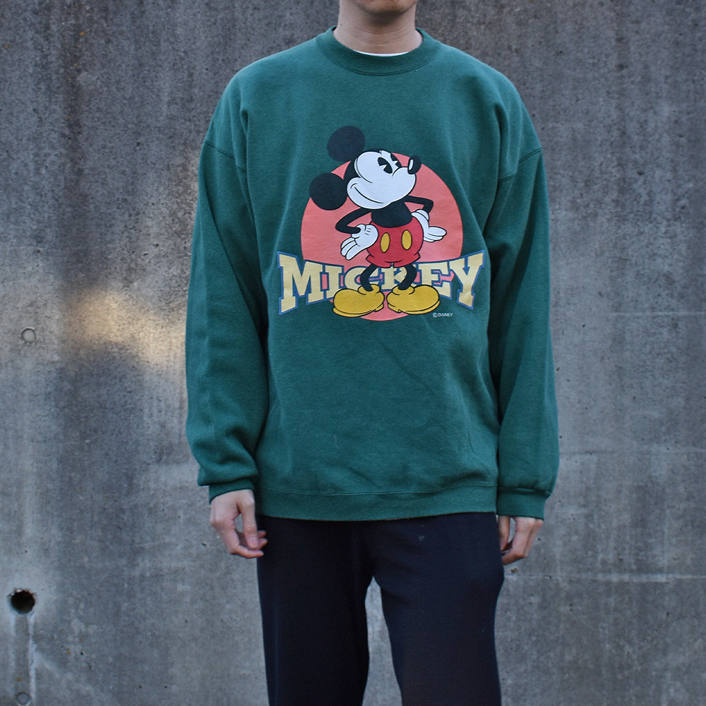 90’s Disney “Mickey” スウェット USA製 231029