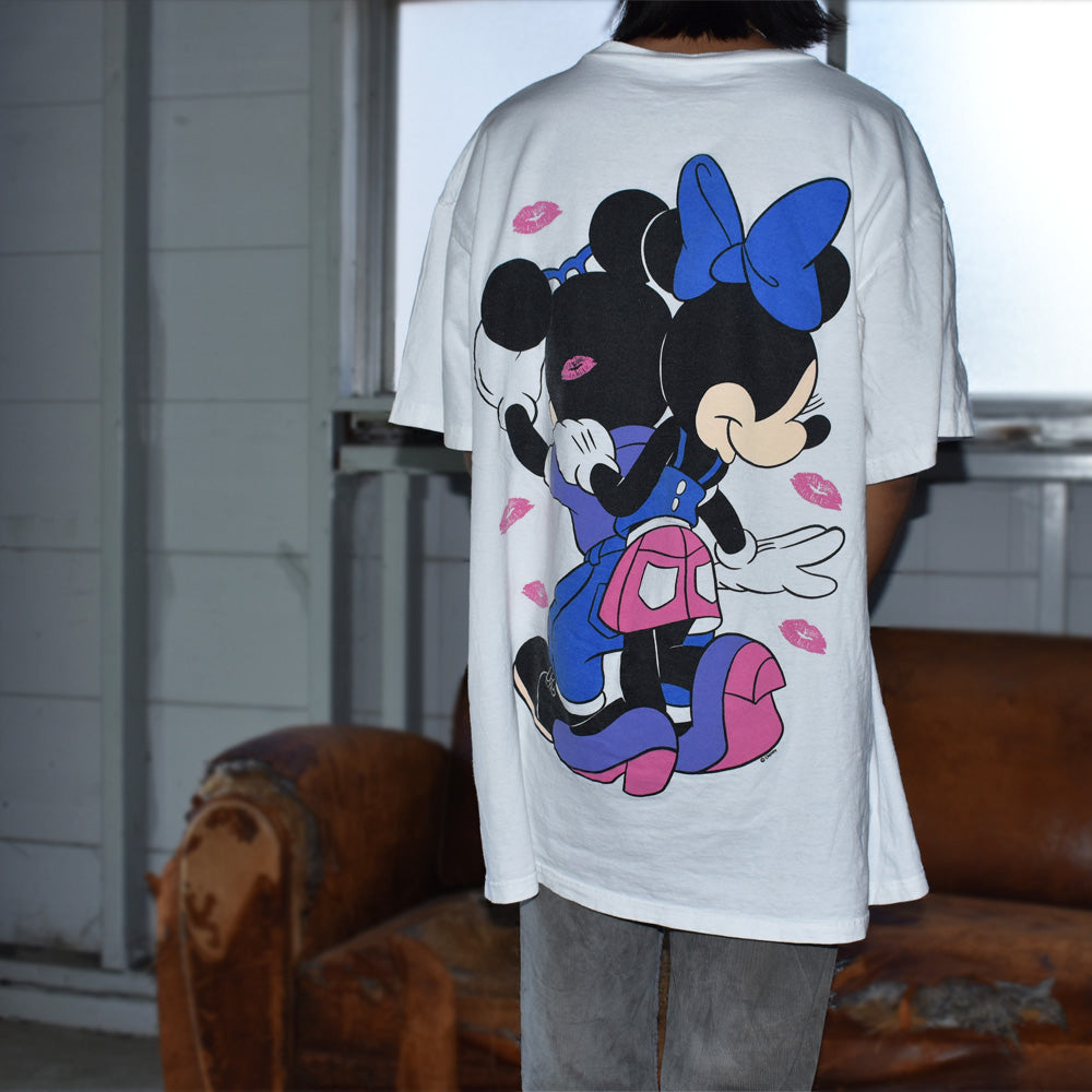 90’s Disney “Mickey&Minnie Hollywood” キャラTシャツ 230915