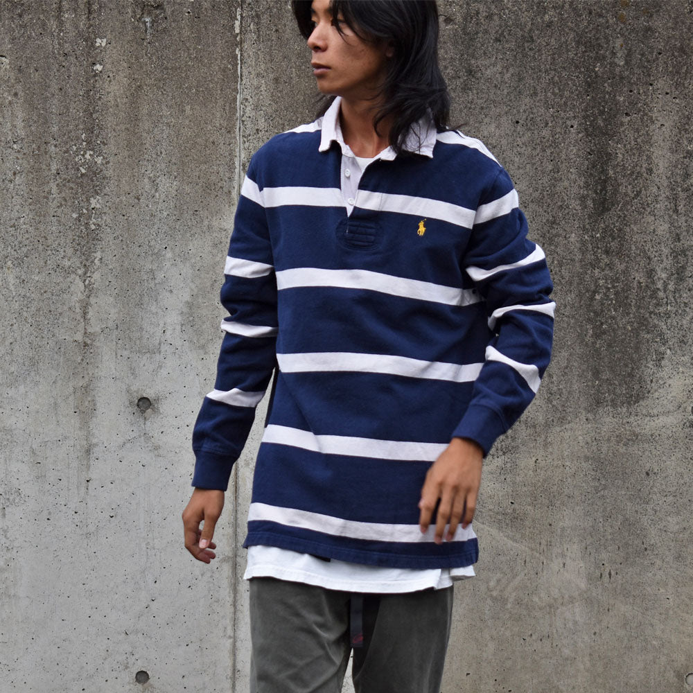 90's Polo Ralph Lauren/ポロ ラルフ ローレン スウェット ラグビージャージ 230715s