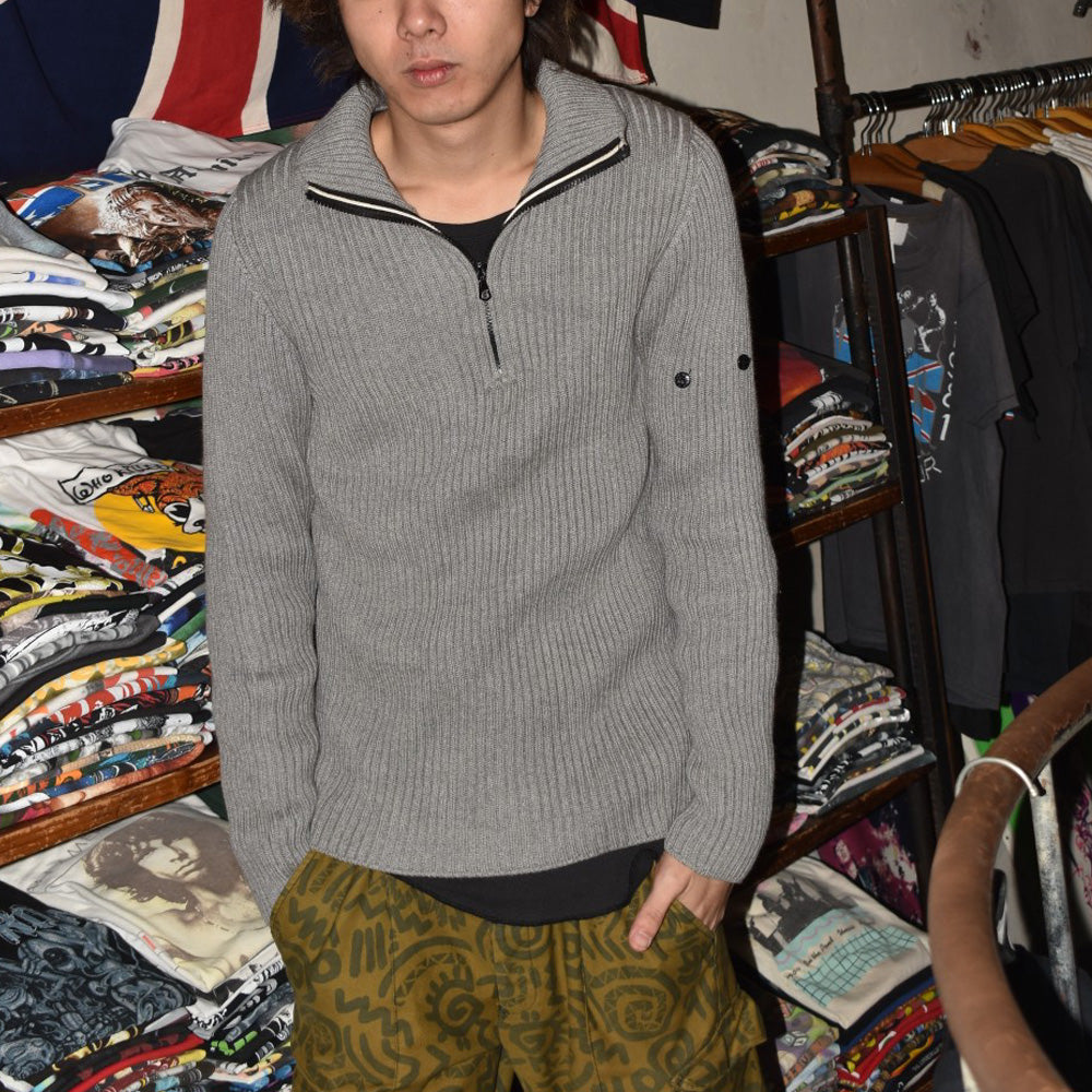 Y2K Stone Island ハーフジップ ニット Italy製 251104H