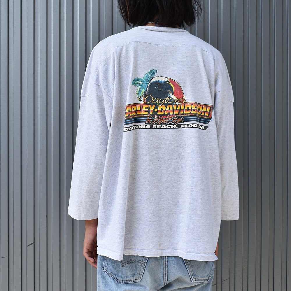 90’s Harley Davidson “1994 BIKE WEEK” フットボールTシャツ USA製 231011H