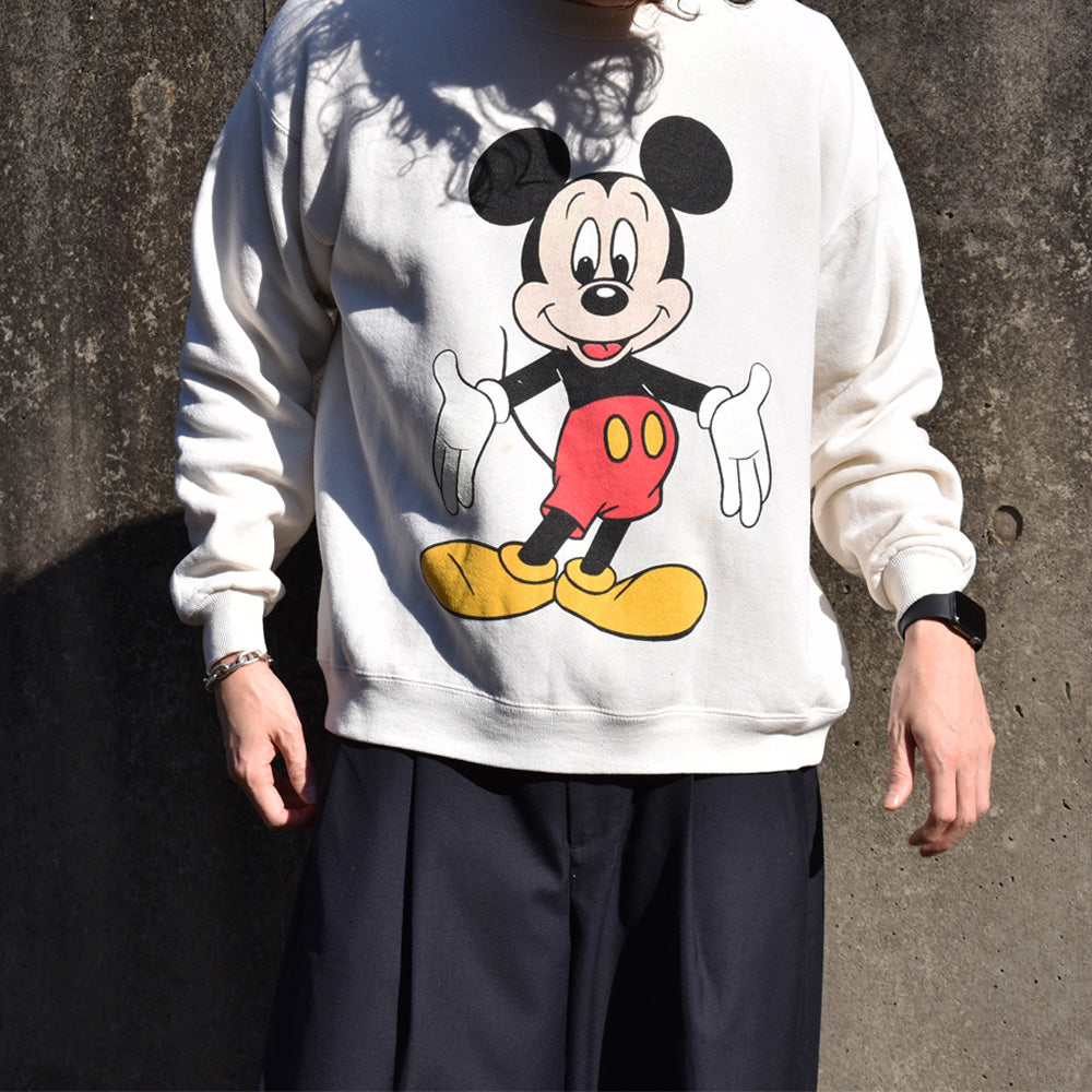 90's Disney ”Mickey Mouse” スウェット USA製 231207H