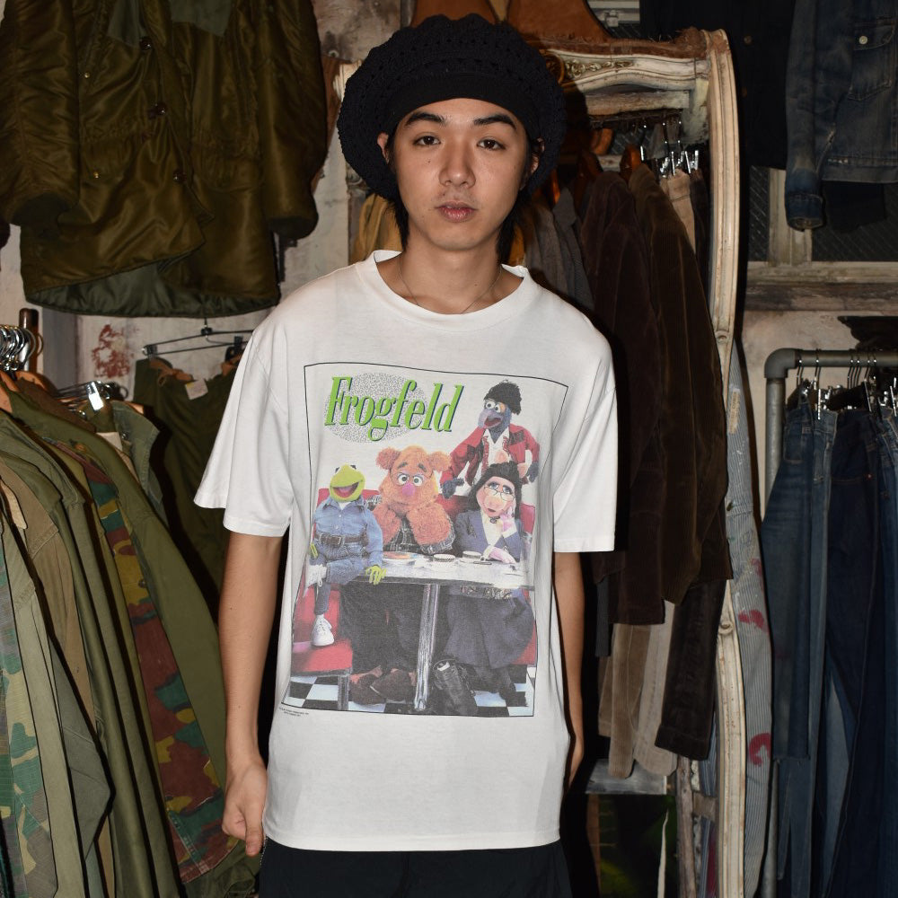 90's The Muppets "Frogfeld" Seinfeld パロディTシャツ USA製 260918H