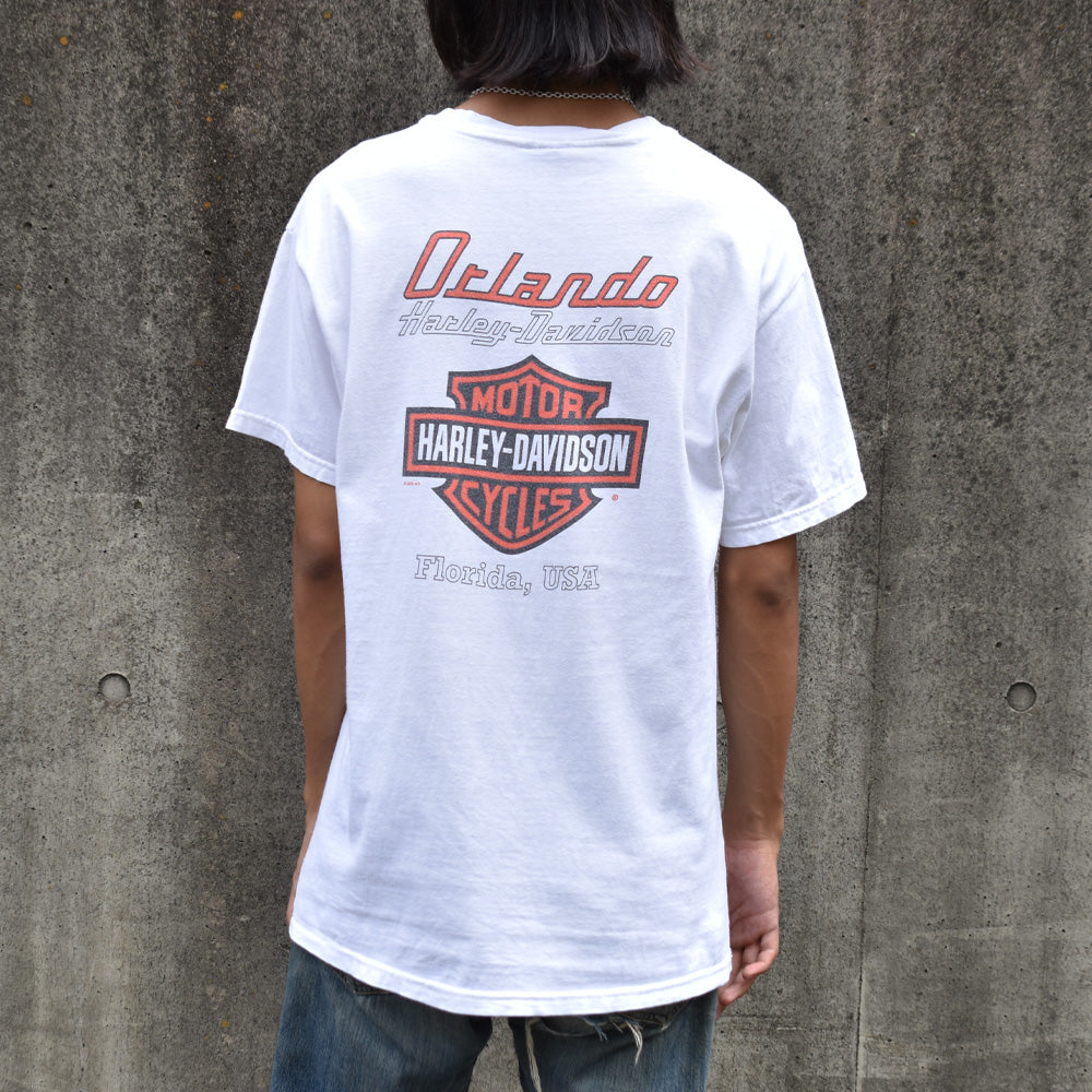 Y2K Harley Davidson/ハーレー・ダビッドソン Logo Tシャツ USA製 230904