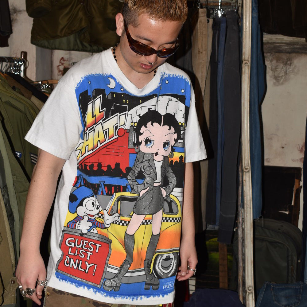 90's FREEZE BETTY BOOP “ALL THAT” 大判プリントTシャツ 260407H