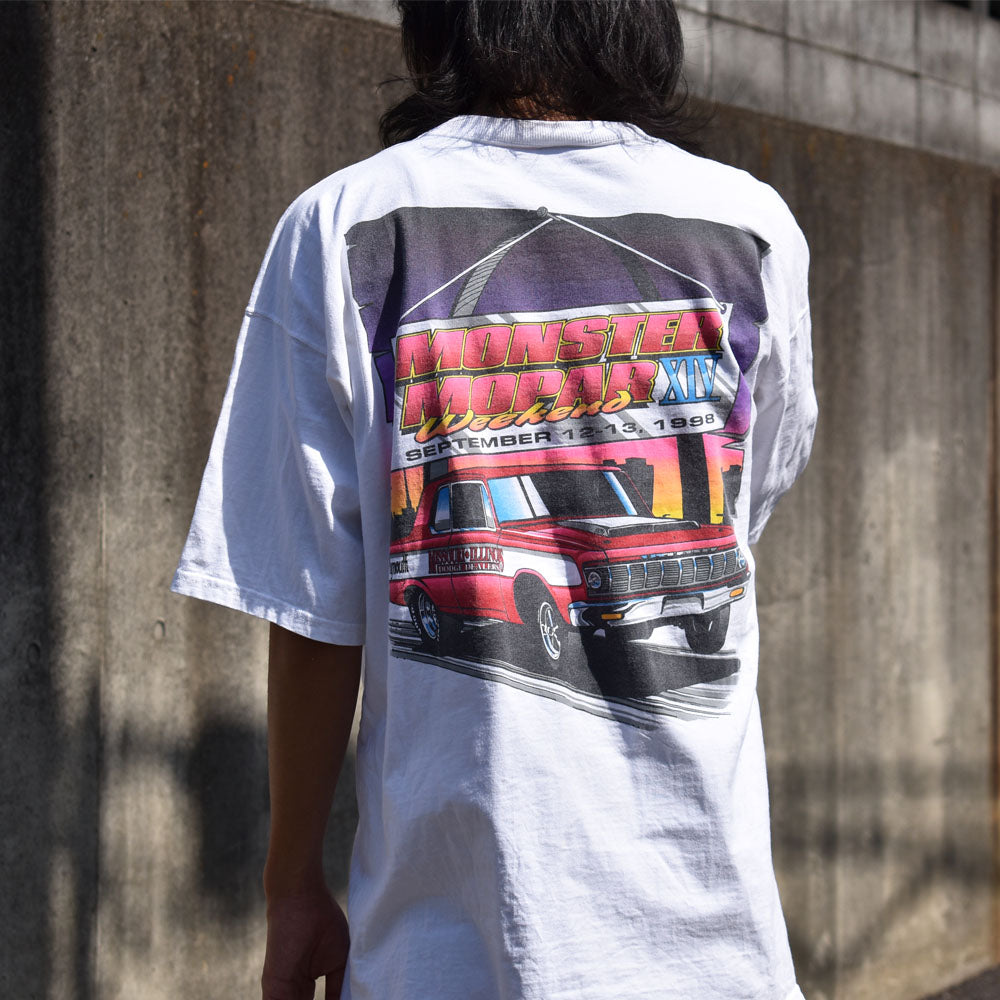 90's “Monster Mopar Weekend” レーシングTシャツ 230518