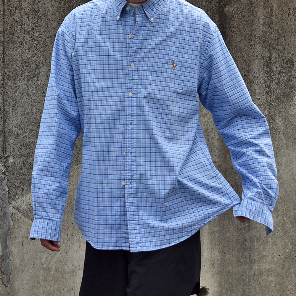 Ralph Lauren/ラルフ ローレン “SLIM FIT” チェック ボタンダウンシャツ 230616