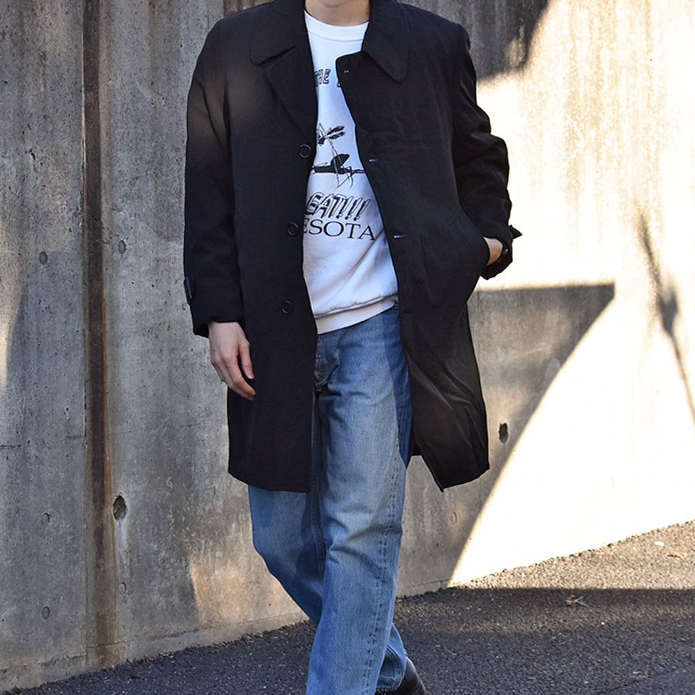 50-60s Frederick & Nelson ウールチェスターコート ユニオンチケット付き 240104