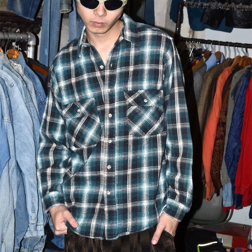 90’s FIELDMASTER フランネル シャドーチェックシャツ 250930H